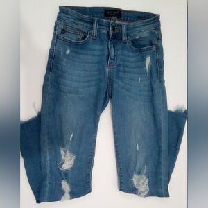 Judy Blue Los Angeles Straight Fit Leg  Distressed Jeans Size 25